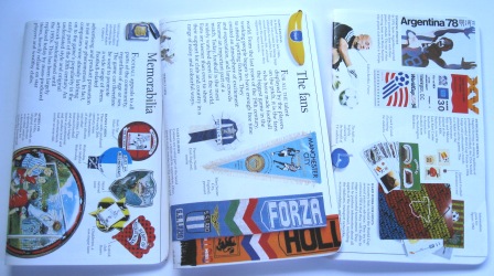 Recycled notebooks with a soccer theme